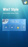 Wettervorhersage Widget Plakat