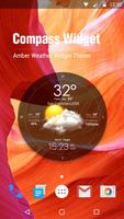 Wettervorhersage Widget Plakat