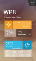 Metro Style Clock Weather Widg Plakat