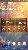 Wettervorhersage Widget Plakat