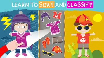 Sorting puzzles 2: Pre-k preschool learning games โปสเตอร์