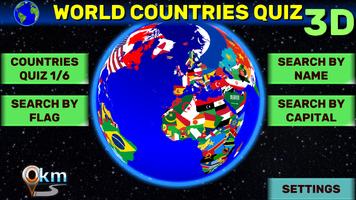 World Map Quiz: Coutries, Capi পোস্টার