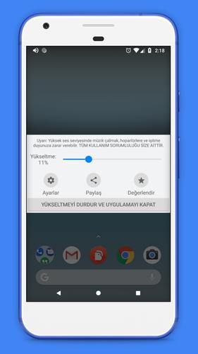 android icin ses yukseltici ahize ve
