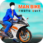 Man Bike Rider Photo Editor icône