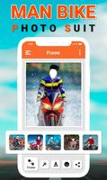 Man Bike Rider Photo Editor Affiche