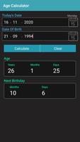 Age Calculator captura de pantalla 1