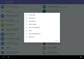7 Schermata L'App Manager