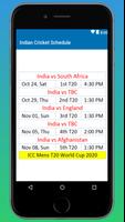 Indian Cricket Match Schedule capture d'écran 1