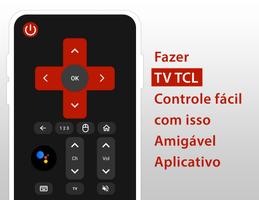 TCL TV remoto Cartaz