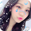Live Face Sticker Sweet Camera icono