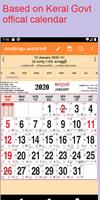 Malayalam Calendar(Kerala Gov) Poster