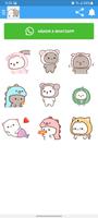 برنامه‌نما Animated Mochi Cats Stickers عکس از صفحه