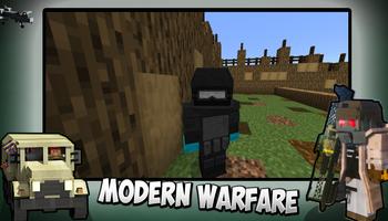 Warfare Addon for Minecraft PE Affiche