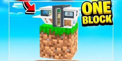 One block challenge for mcpe 포스터