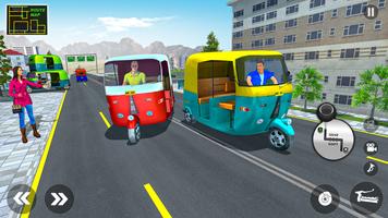 Tuk Tuk Auto Rickshaw Game 3d poster