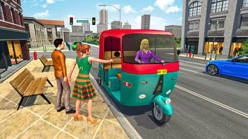 Tuk Tuk Auto Pousse-pousse Jeu capture d'écran 1