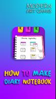 How to make diary notebook-poster