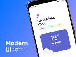 Modern UI for KWGT पोस्टर