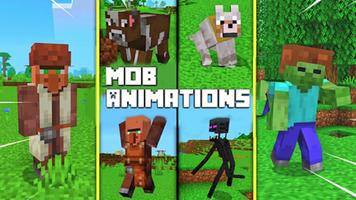 تعديل الرسوم المتحركة موب MCPE الملصق