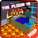 Floor is Lava map for MCPE Minecraft APK
