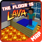 Floor is Lava map for MCPE Minecraft icône