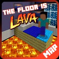 Floor is Lava map for MCPE Minecraft capture d'écran 2