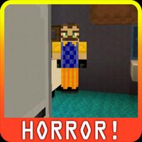 Map Hello Neighbor for MCPE (Minigame Horror!) Affiche