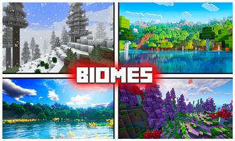 Biomes Mods for Minecraft PE الملصق