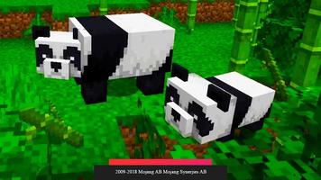 Panda Minecon mods for minecraft pe Affiche
