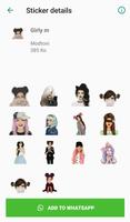 Girly m stickers for WhatsApp - WAStickerApps capture d'écran 2