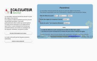 Harem menstrual calculator screenshot 1