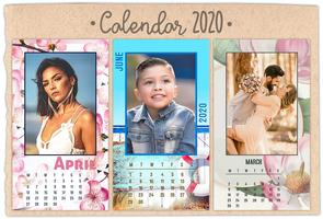 Calendário 2020 Molduras Para Fotos imagem de tela 3