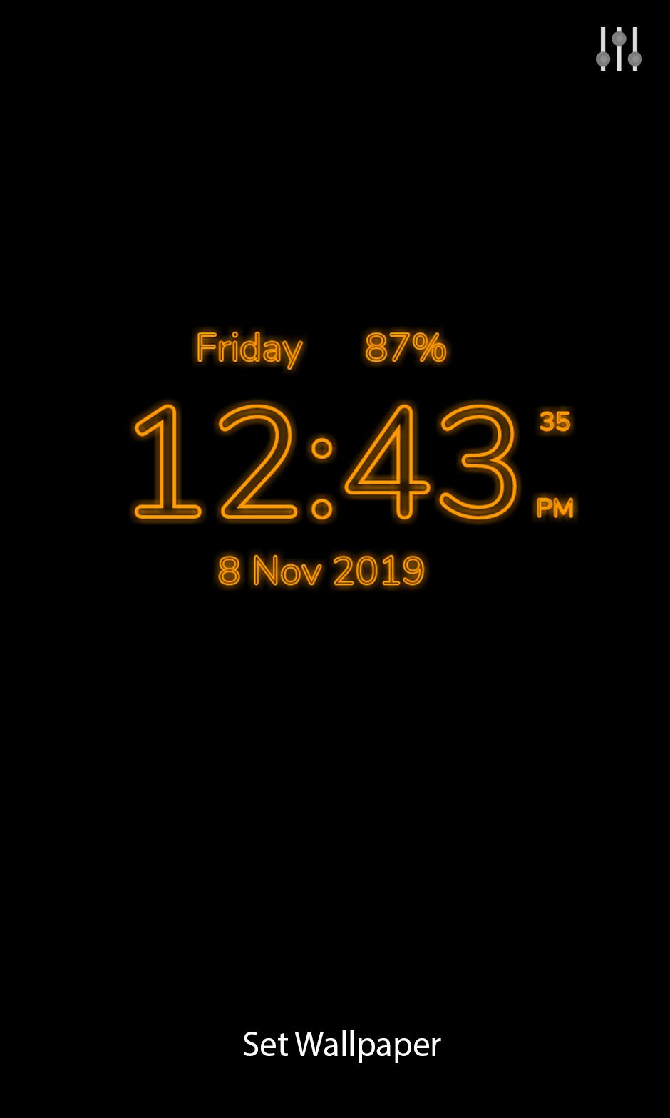 Neon Clock Digital Neon Clock Digital