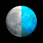 Moon Globe 3D icône