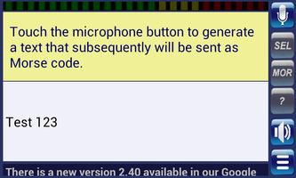 Spreek Morse code screenshot 2