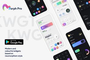 Morph Pro KWGT - Neumorphic poster