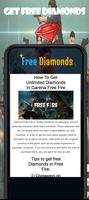 Free Diamonds  & Tips - Fire Guide تصوير الشاشة 2