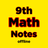 9th class maths notes APK