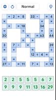 Crossmath Spiele - Math-Puzzle Plakat
