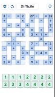 Jeux Crossmath - Math Puzzle capture d'écran 1