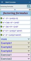Math Formulas capture d'écran 3