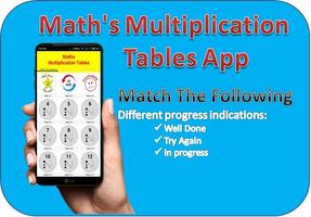 Maths Multiplication Tables -  capture d'écran 2