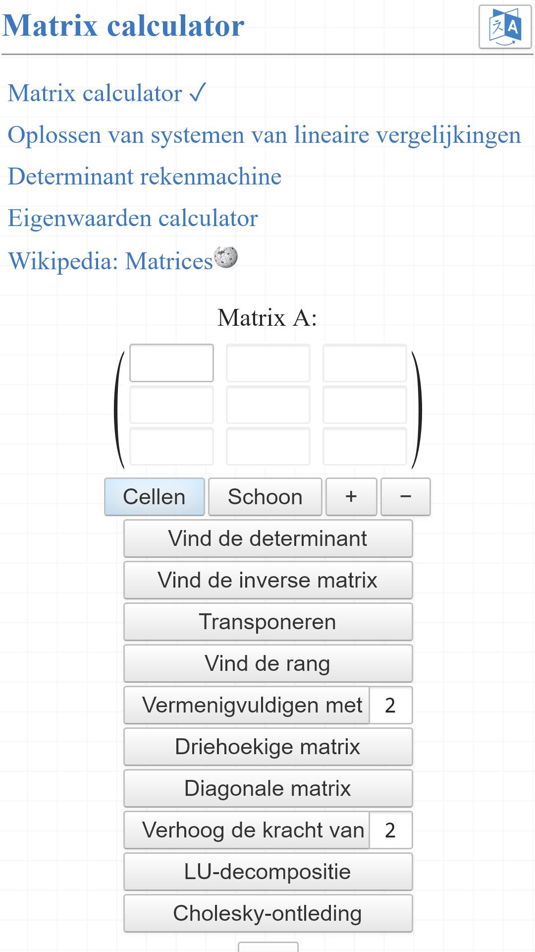 Matrix calculator APK voor Android Download