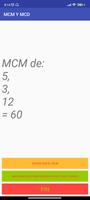 Calculator MCM Y MCD captura de pantalla 2