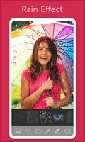 Magischer Regen-Effekt-Foto-Herausgeber mit Wasser Plakat