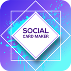 Social Greeting / Invitation  Visiting Card Maker আইকন