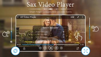SAX Video Player - HD Video Player imagem de tela 2