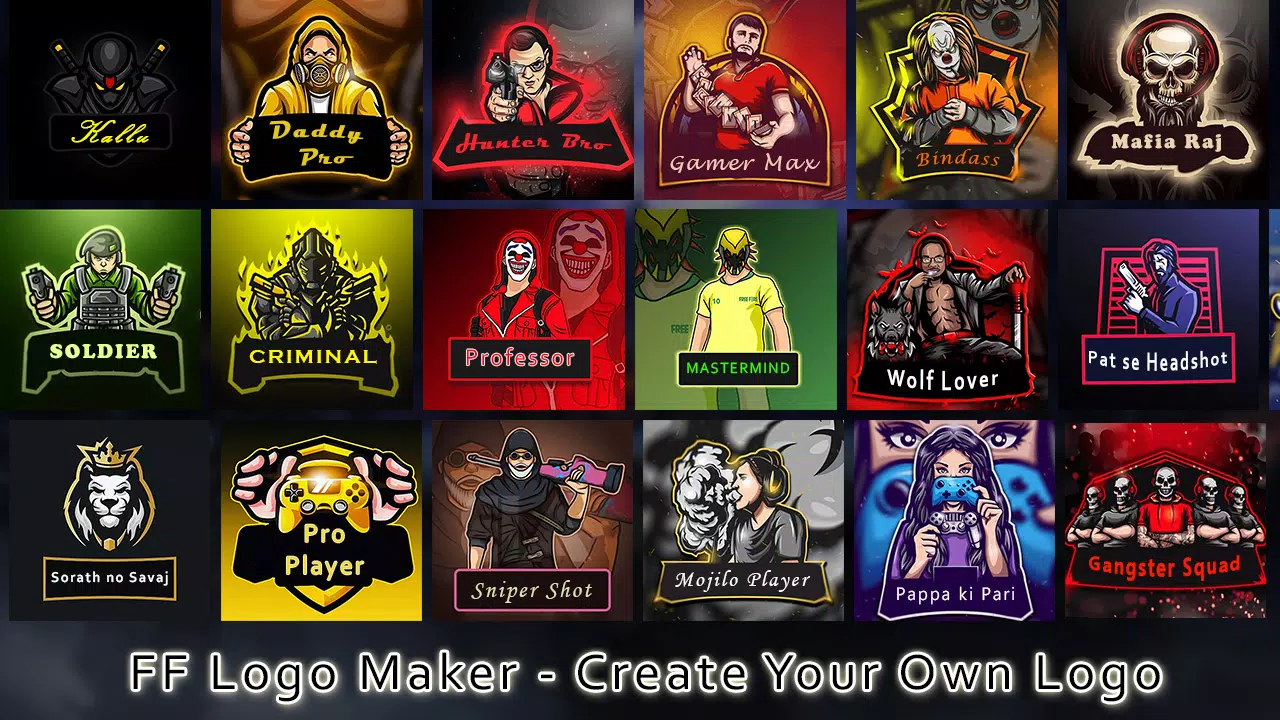 GAMING LOGO MAKER ONLINE Template