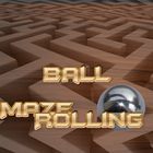 Maze rolling ball icon