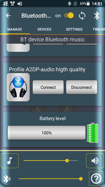 Bluetooth Audio Widget Battery screenshot 2